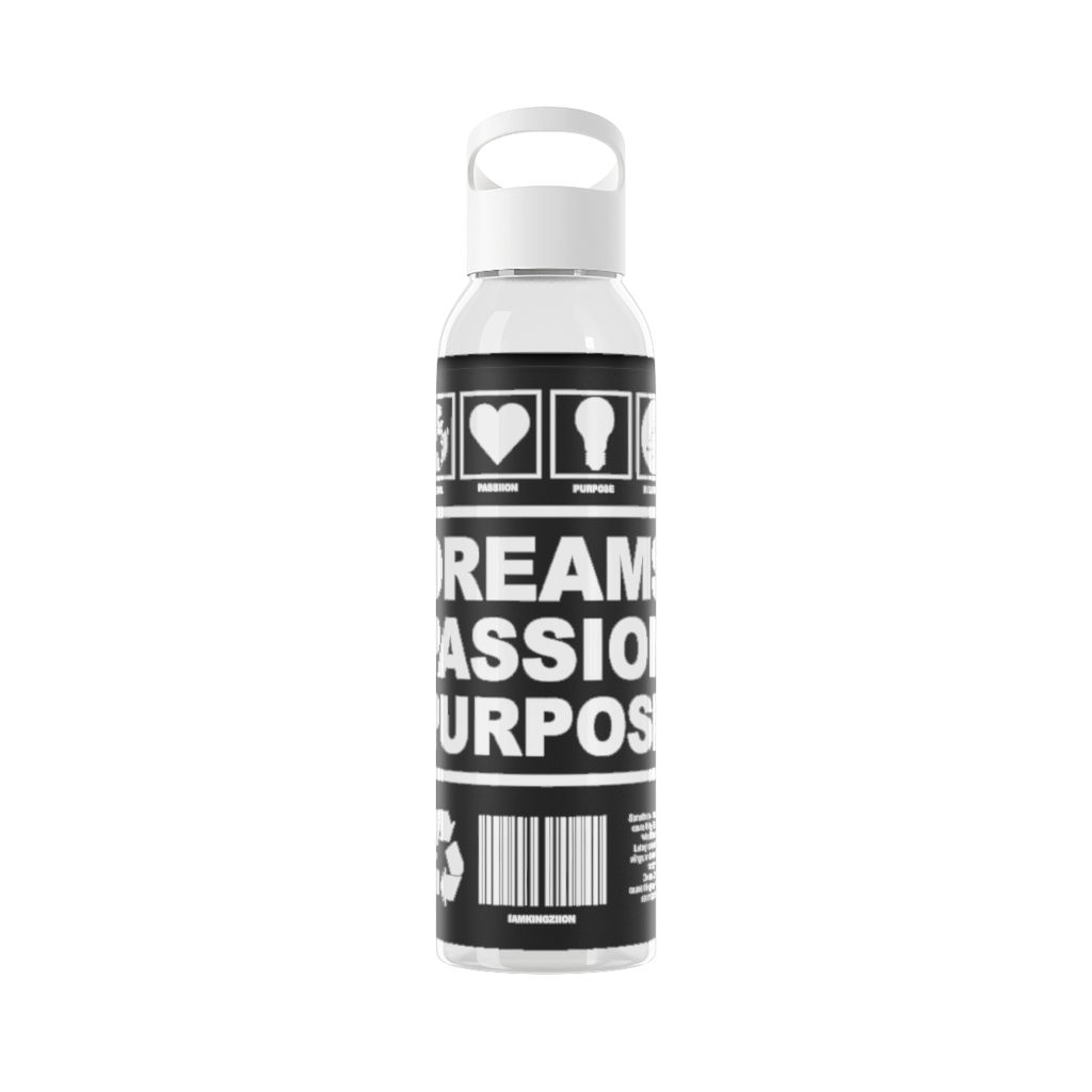 DPP (Dreams Passion Purpose) Black Lable Sky Water Bottle