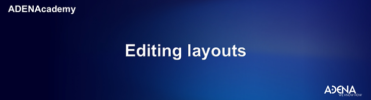 Editing layouts on AREC Media Stations