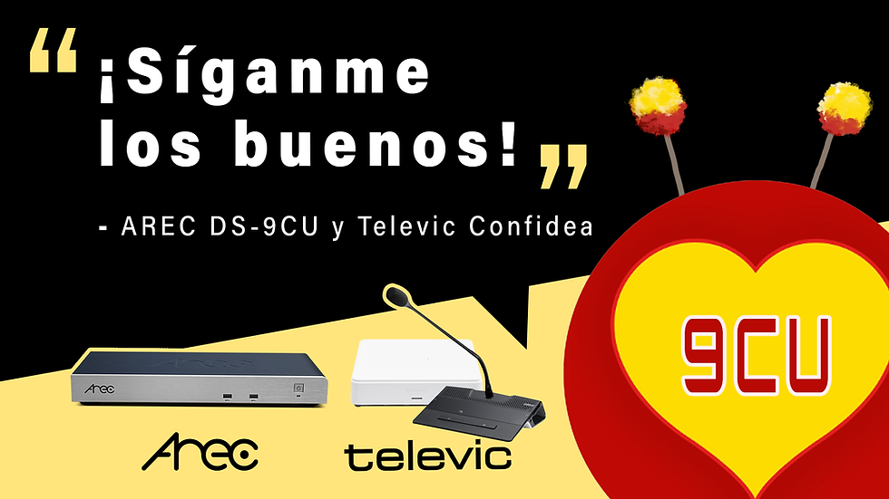 "Siganme los buenos!" - AREC DS-9CU y Televic Confidea