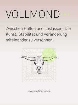 Hörner eines Stiers ragen aus einem Raster und werden durch einen Neongrünen Kreis überdeckt.