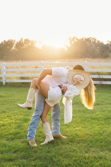 engagement photos with western touch, documentary style 