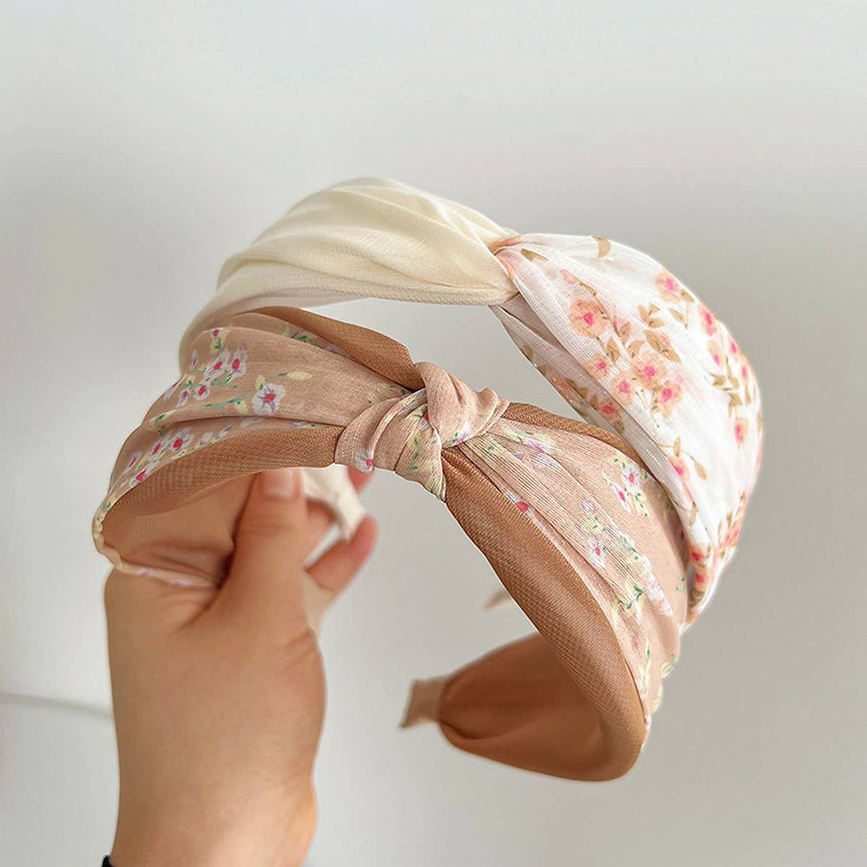 Thumbnail: ELEGANT AND SIMPLE FLORAL HEADBANDS_CWAHA1152