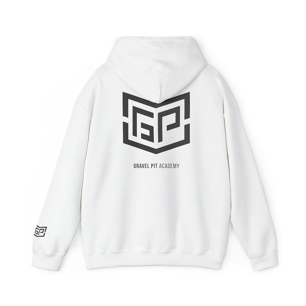 Thumbnail: FUELED BY HUSTLE - Gravel Pit Heavy Blend Hooded Sweatshirt 