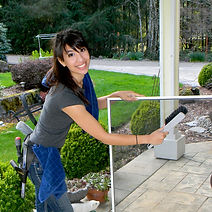 josie gould washing windows for bridge city