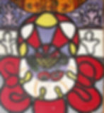 COMPOSITION acrylic-canvas 8x8 inch 1991