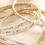 Thumbnail: Set of 5 Clear Crystal Tennis Bracelets in Gold