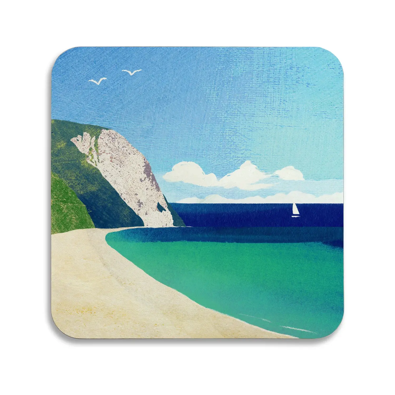 Sandy Beach Coaster by James Ellis