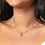 Thumbnail: Stainless Steel Beaded Pearl Starfish Pendant Necklace in Gold