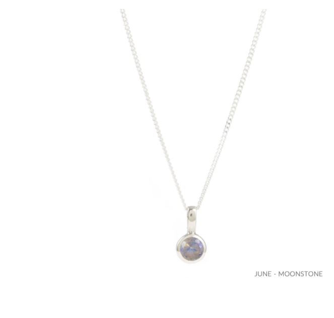 Thumbnail: Charlotte's Web Birthstone Charm Necklace