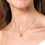 Thumbnail: Blue Turtle Pendant Necklace in Gold