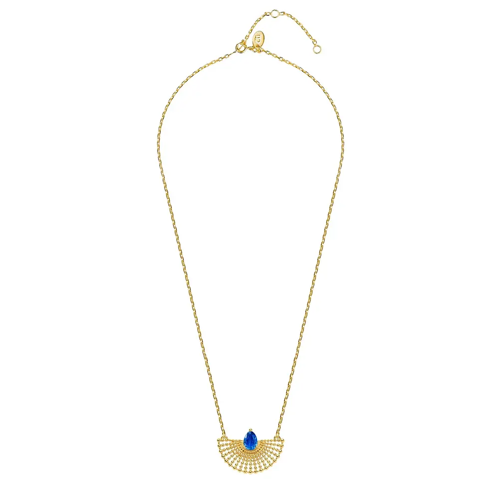 Thumbnail: Charlotte's Web Surya Necklace - Gold