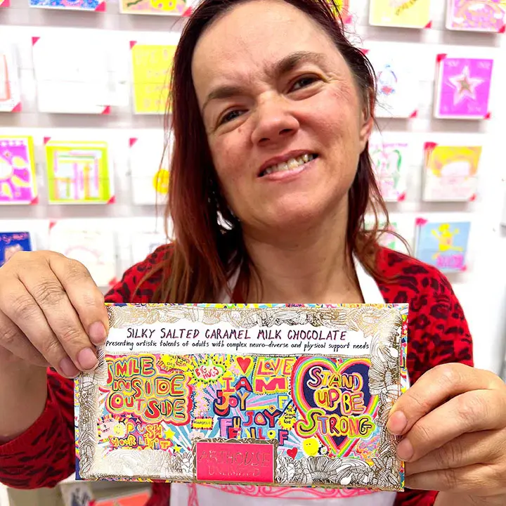 Thumbnail: Arthouse Unlimited Full of Joy Silky Salted Caramel Milk Chocolate