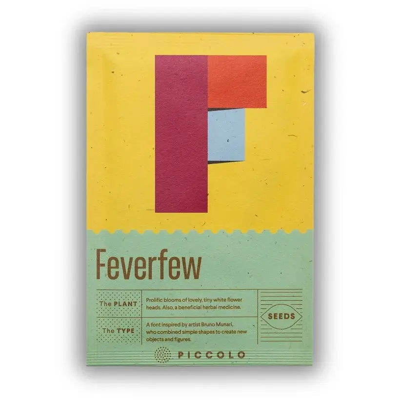 Botanical Alphabet Seed Pack - F - Feverfew
