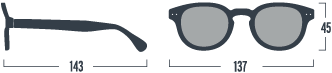 Thumbnail: IZIPIZI Sunglasses #C Tortoise Soft Grey