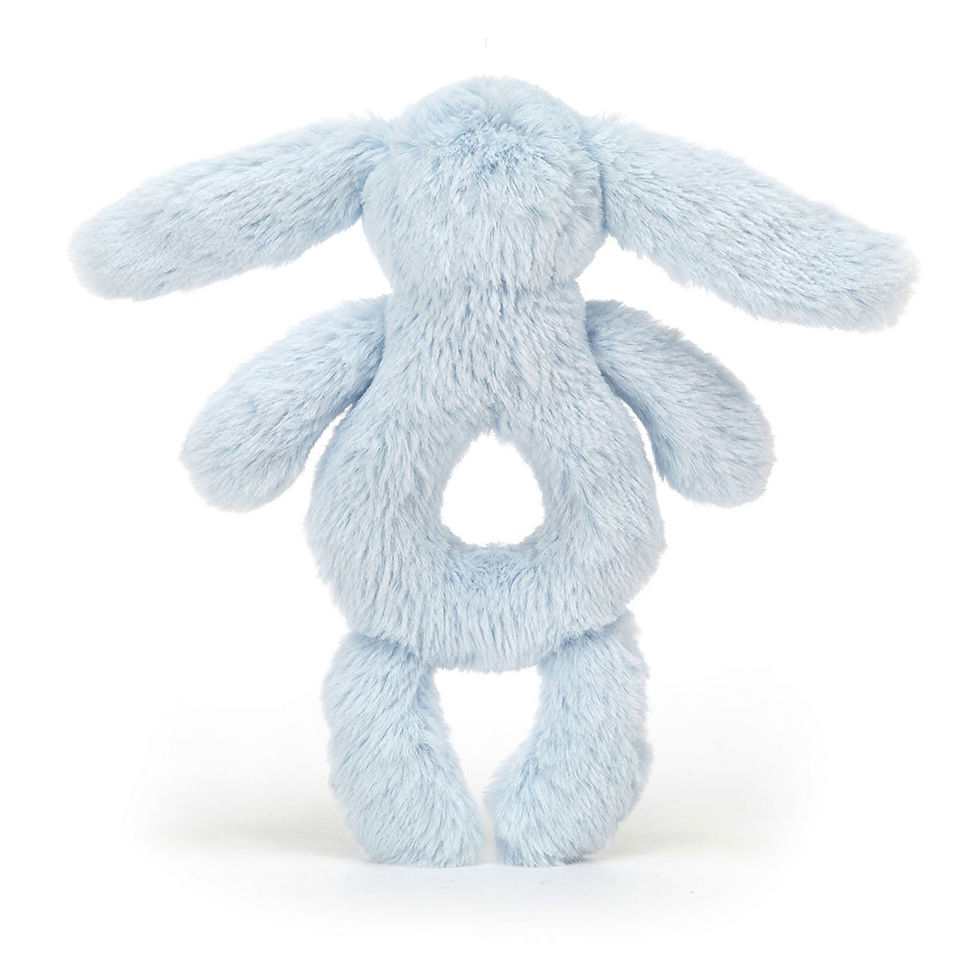 Thumbnail: Jellycat Bashful Blue Bunny Ring Rattle