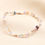 Thumbnail: Semi Precious Pearl Purple and Blue Beaded Bracelet in Gold