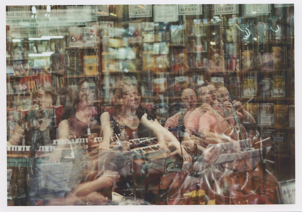 Barter Books multiexposure