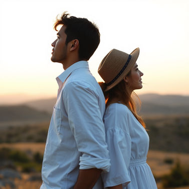 man and woman together