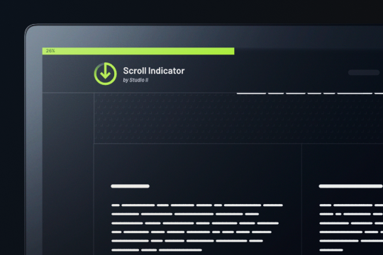 Scroll Progress Indicator banner