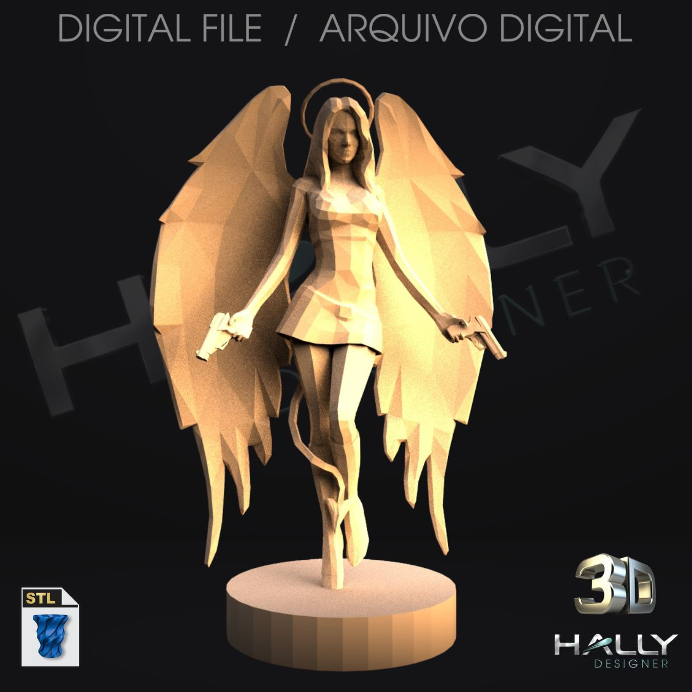 Arquivo Impressora 3d - Stl - Cnc - Anjo
