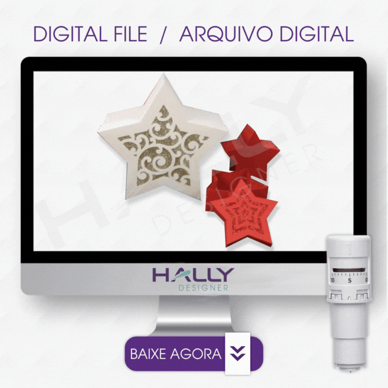 Arquivos de Corte Caixa Estrela de Natal | Hally Arquivos de Corte Caixa Estrela de Natal | Hally