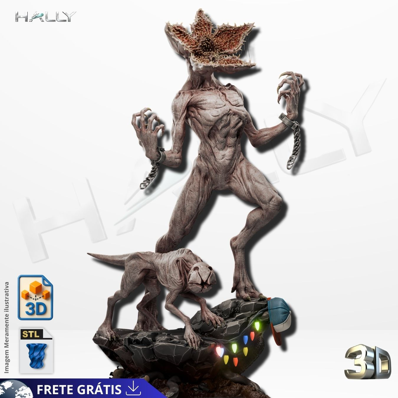 Arquivo Impressora 3D STL -  Demogorgon stranger things