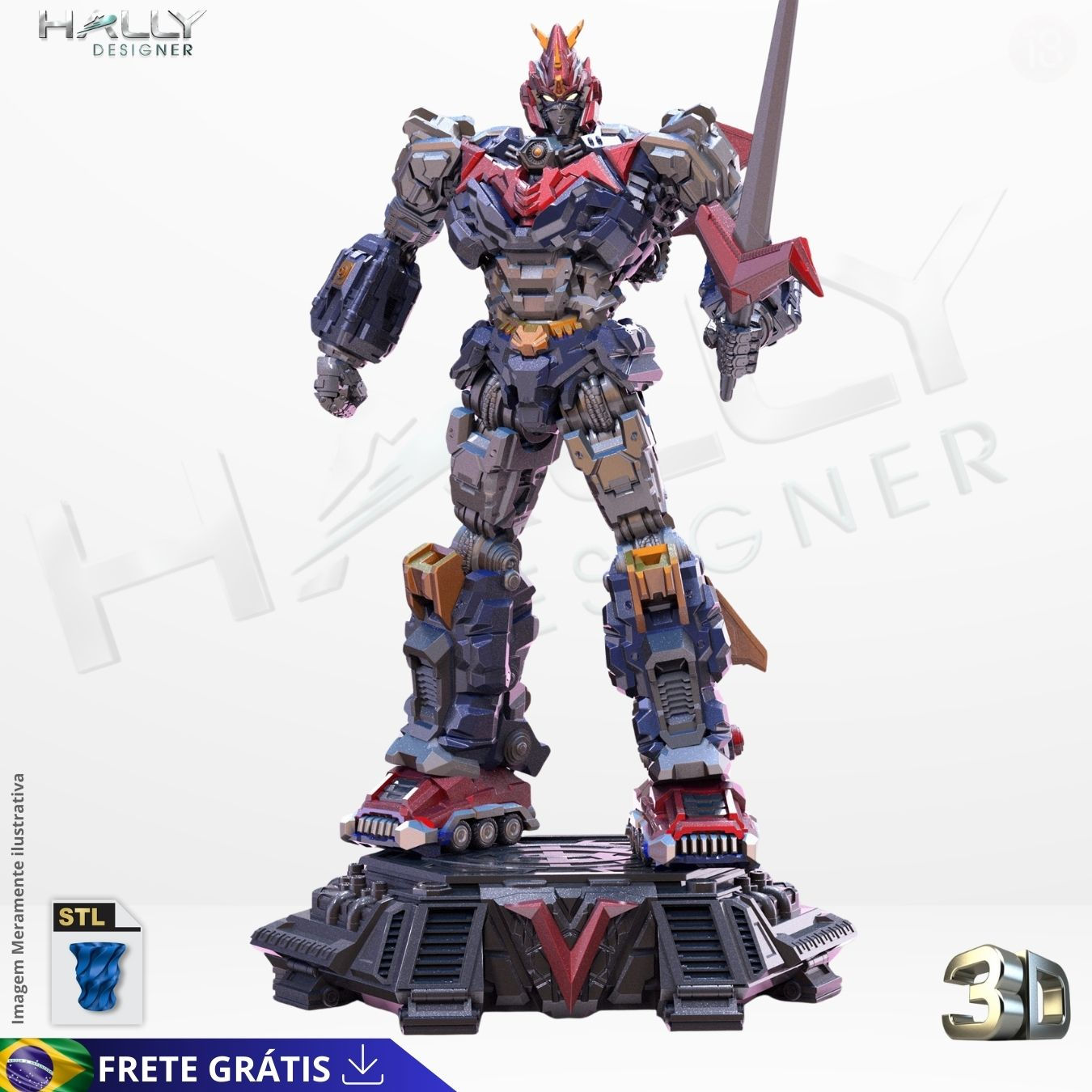Arquivo Impressora 3D STL - Tokusatsu Voltesv