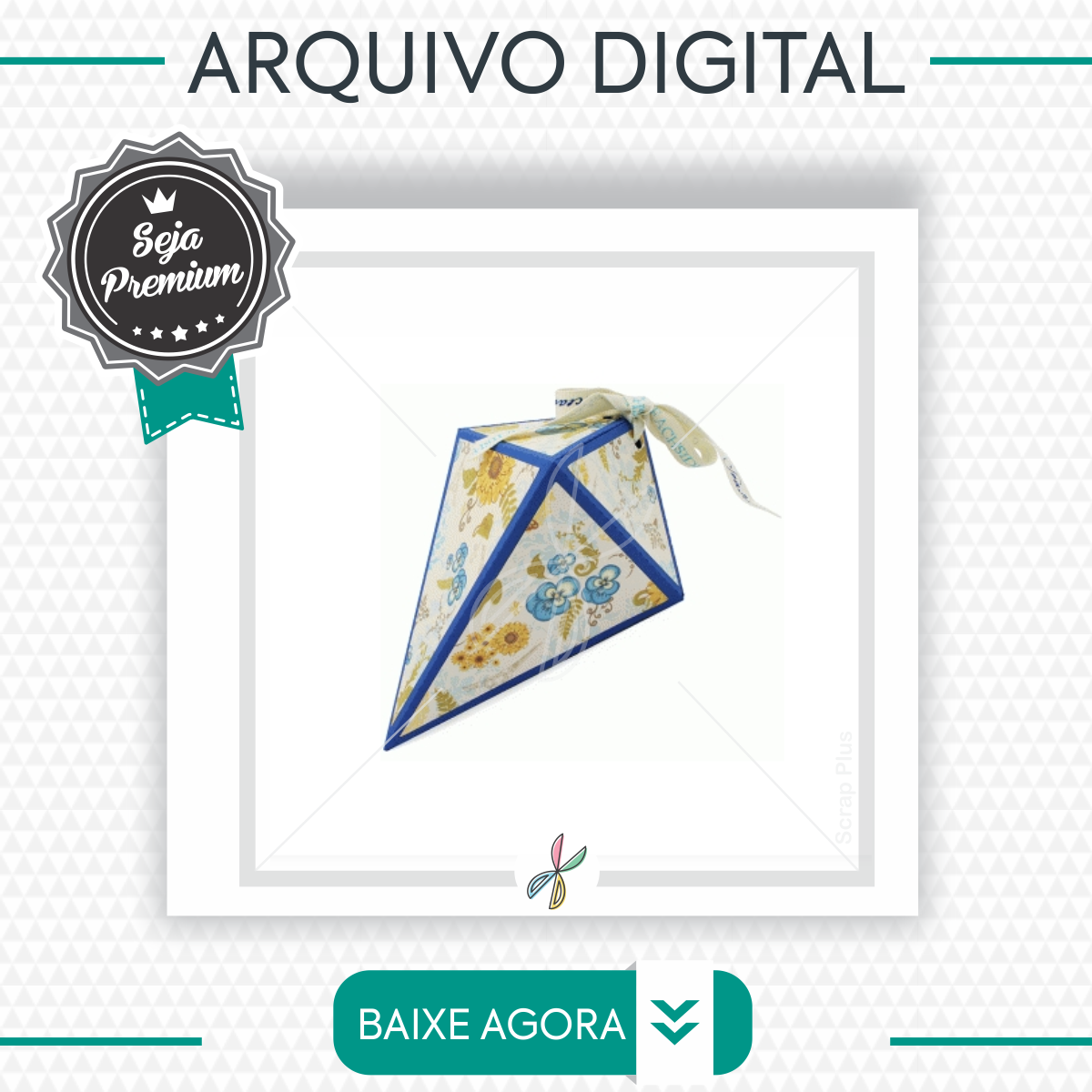 Arquivo De Corte - Caixa Cone Triangulo