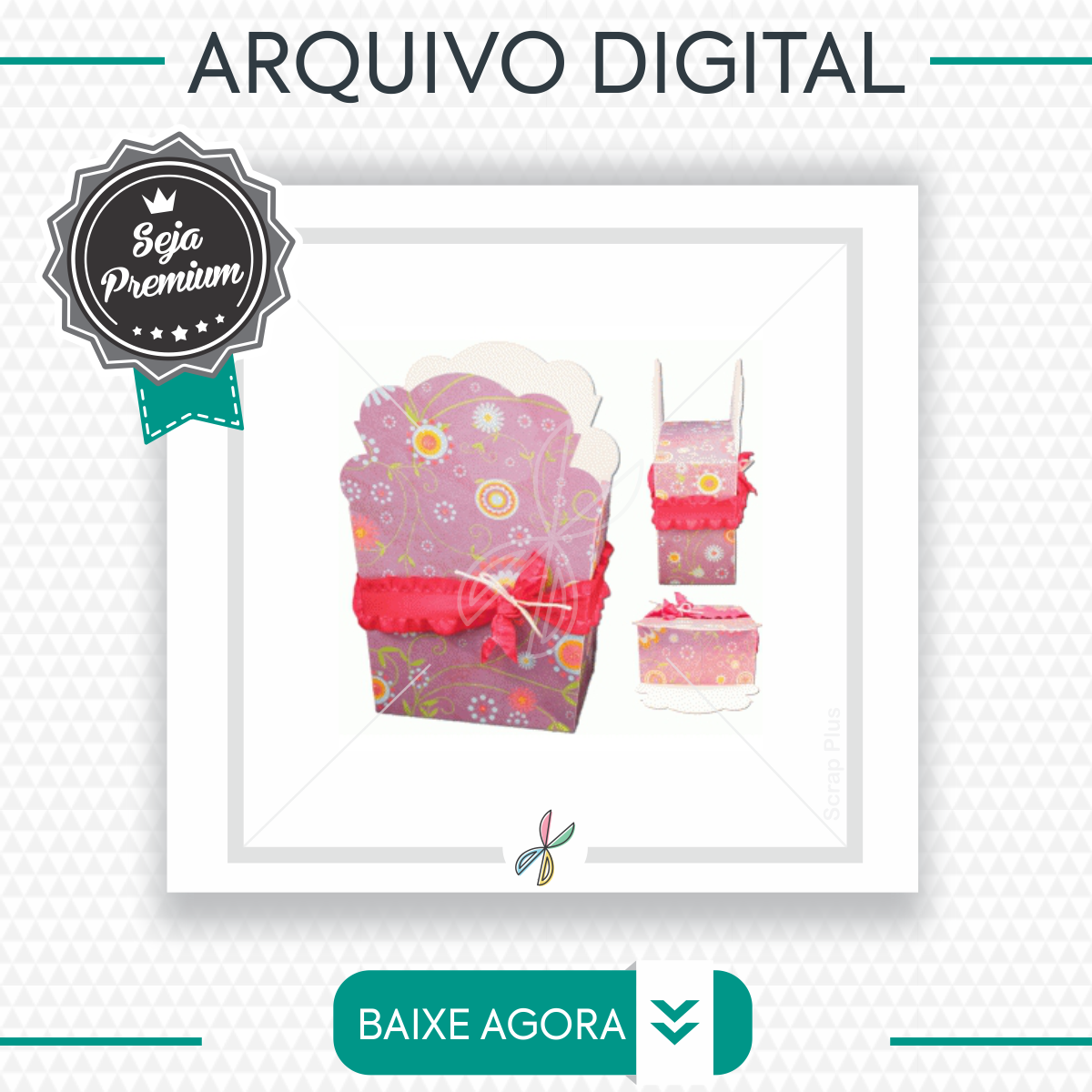 Arquivo Silhouette-caixa Semi Aberta