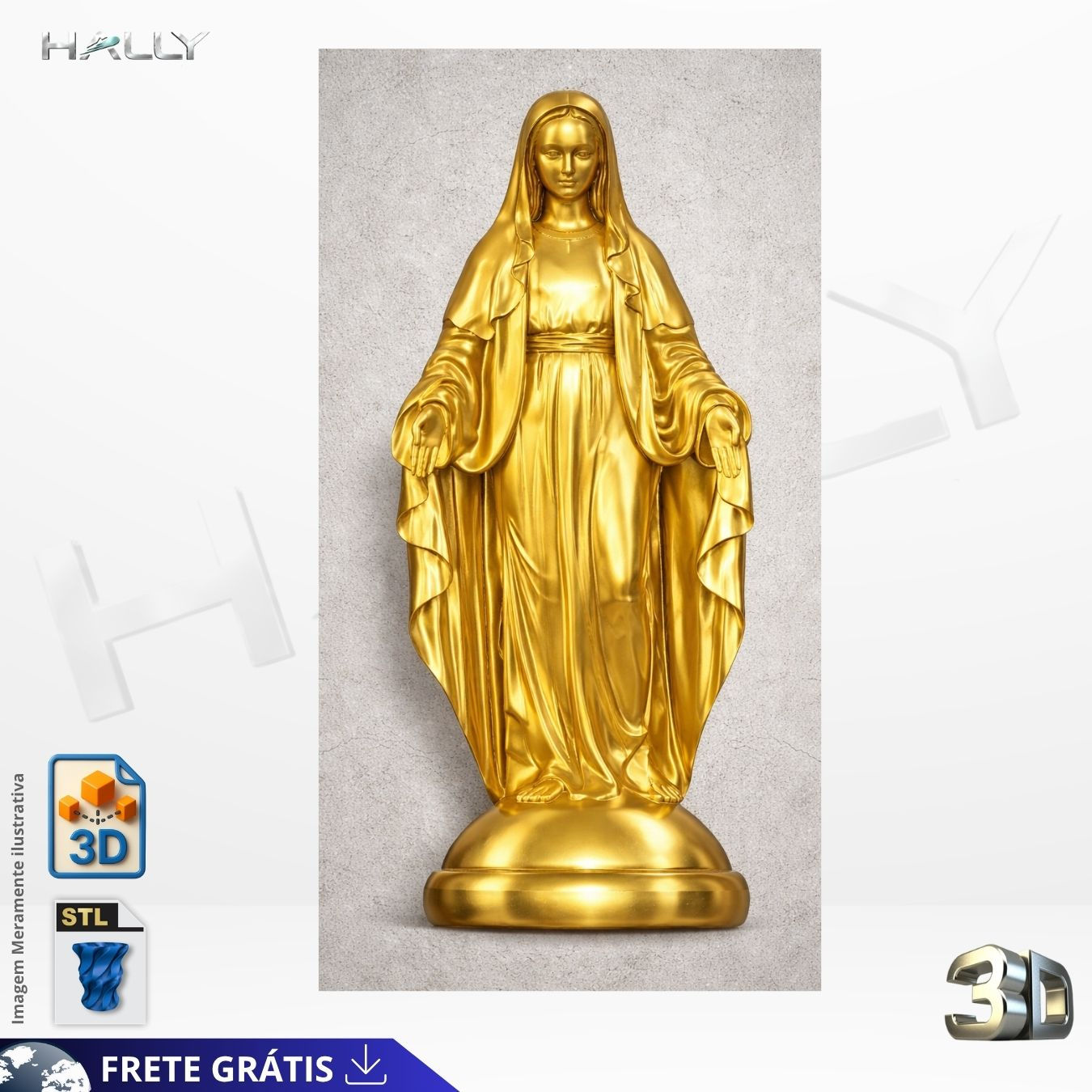 Arquivo Impressora 3D STL Quadro Nossa senhora das graças