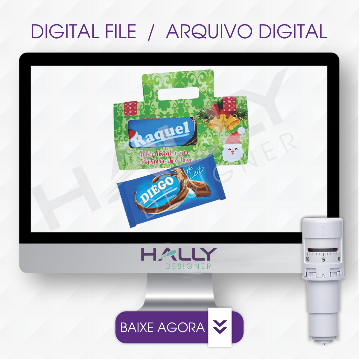 Arquivo De Corte Capa Barra de Chocolate Natal