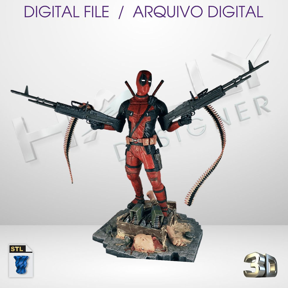 Arquivo STL para Impressão 3D - Deadpool