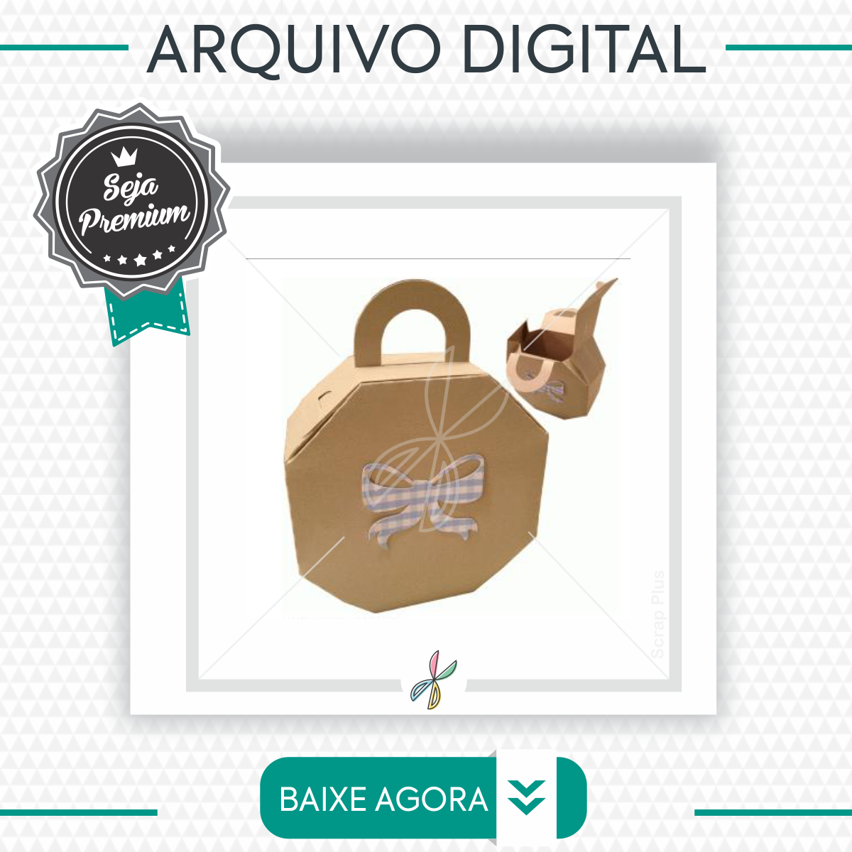 Arquivo Silhouette-caixa Sextavada