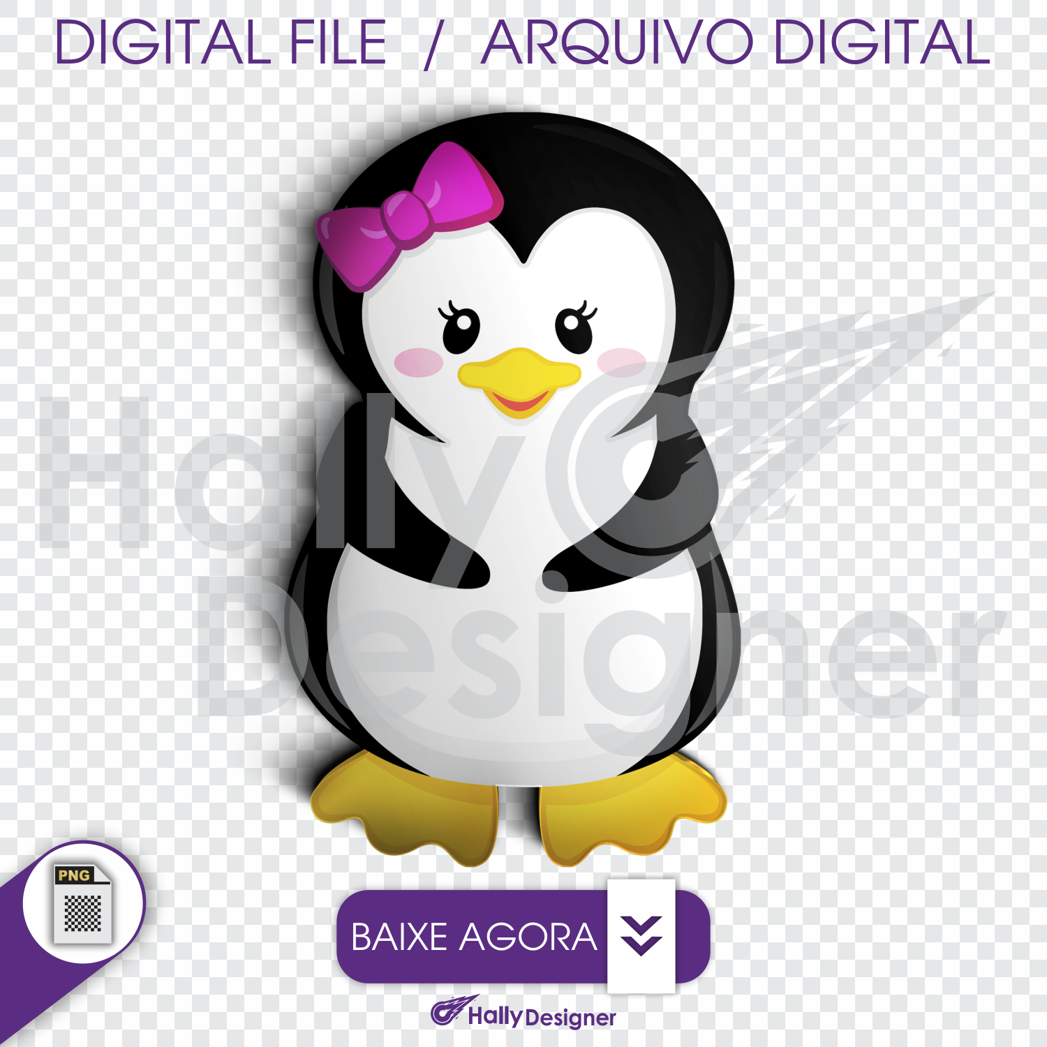 Arquivo Digital PNG - linda pinguim