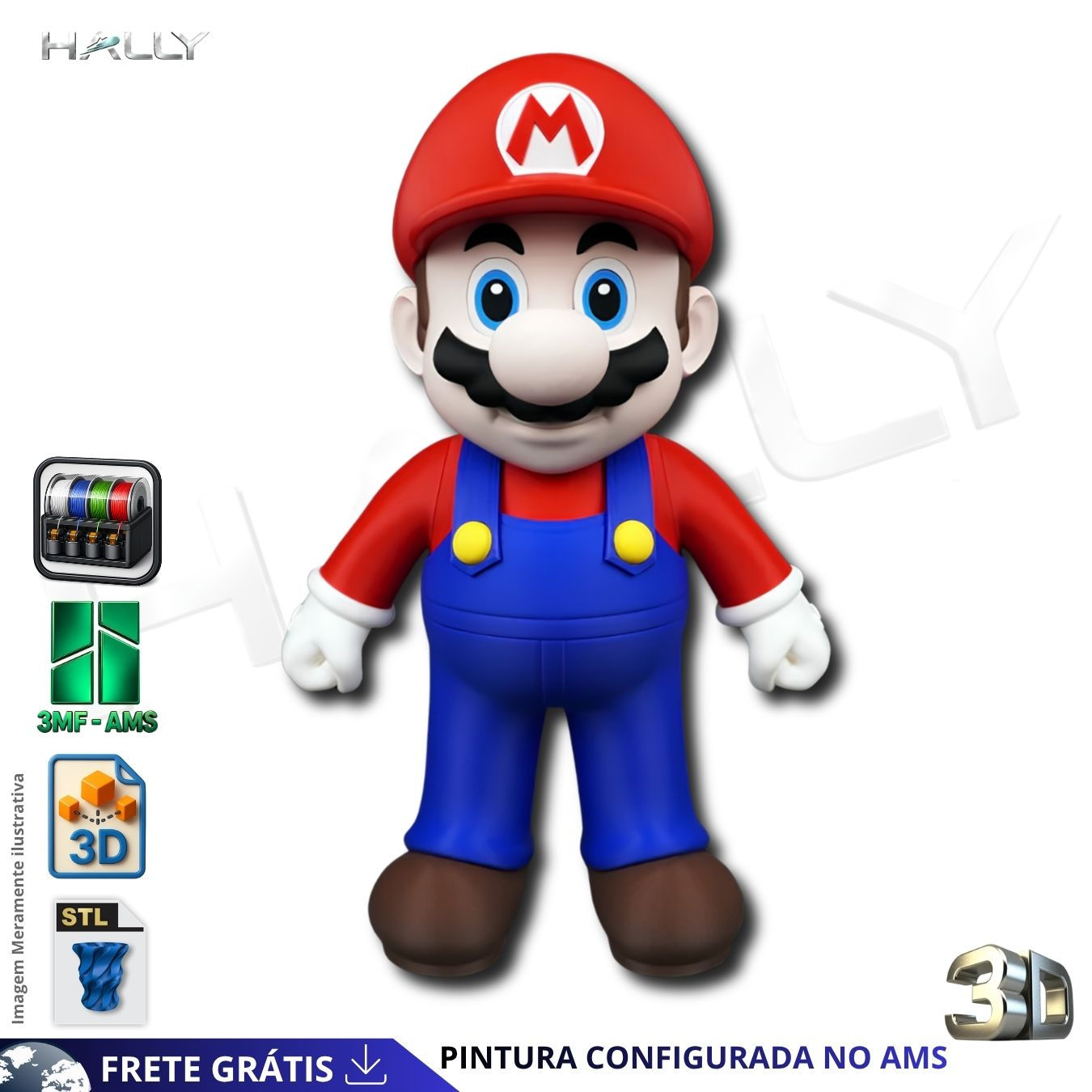 Arquivo Impressora 3D STL - SUPER MARIO