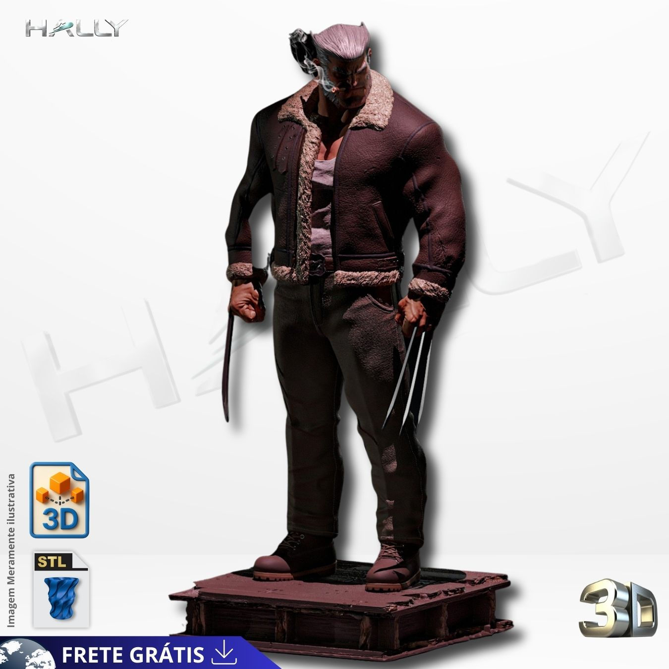 Arquivo Impressora 3D STL -  X- Men Logan Wolverine