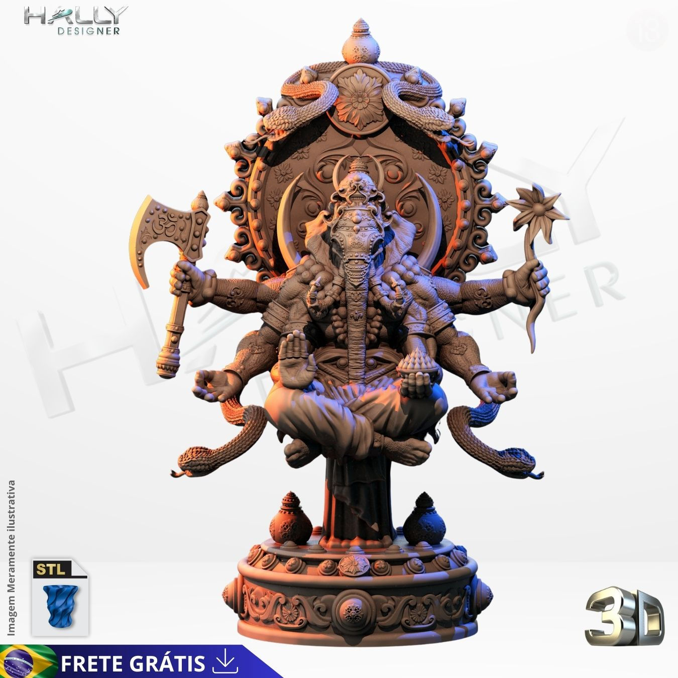 Arquivo Impressora 3D STL - Ganesha