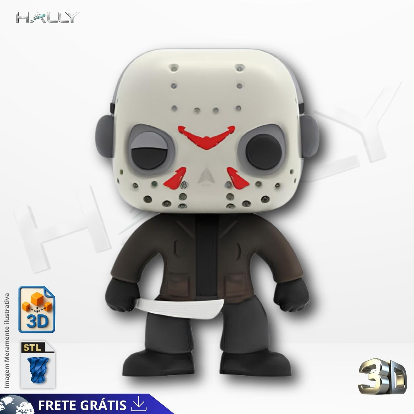 Arquivo Impressora 3D STL -  Funko Pop Jason