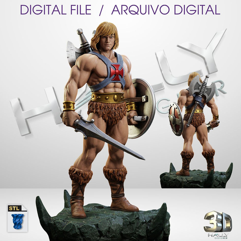 Arquivo Stl para Impressão 3D - He Man