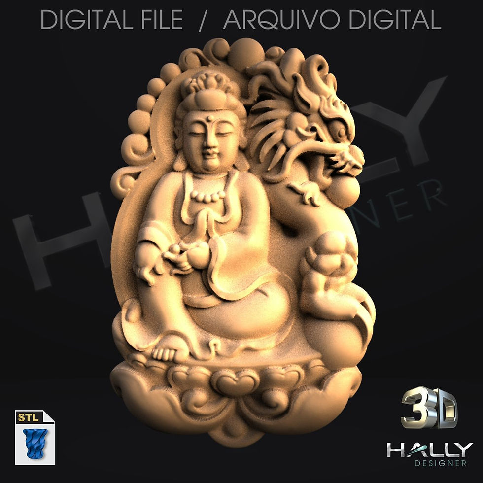 Arquivo Impressora 3D - STL - CNC - Buda