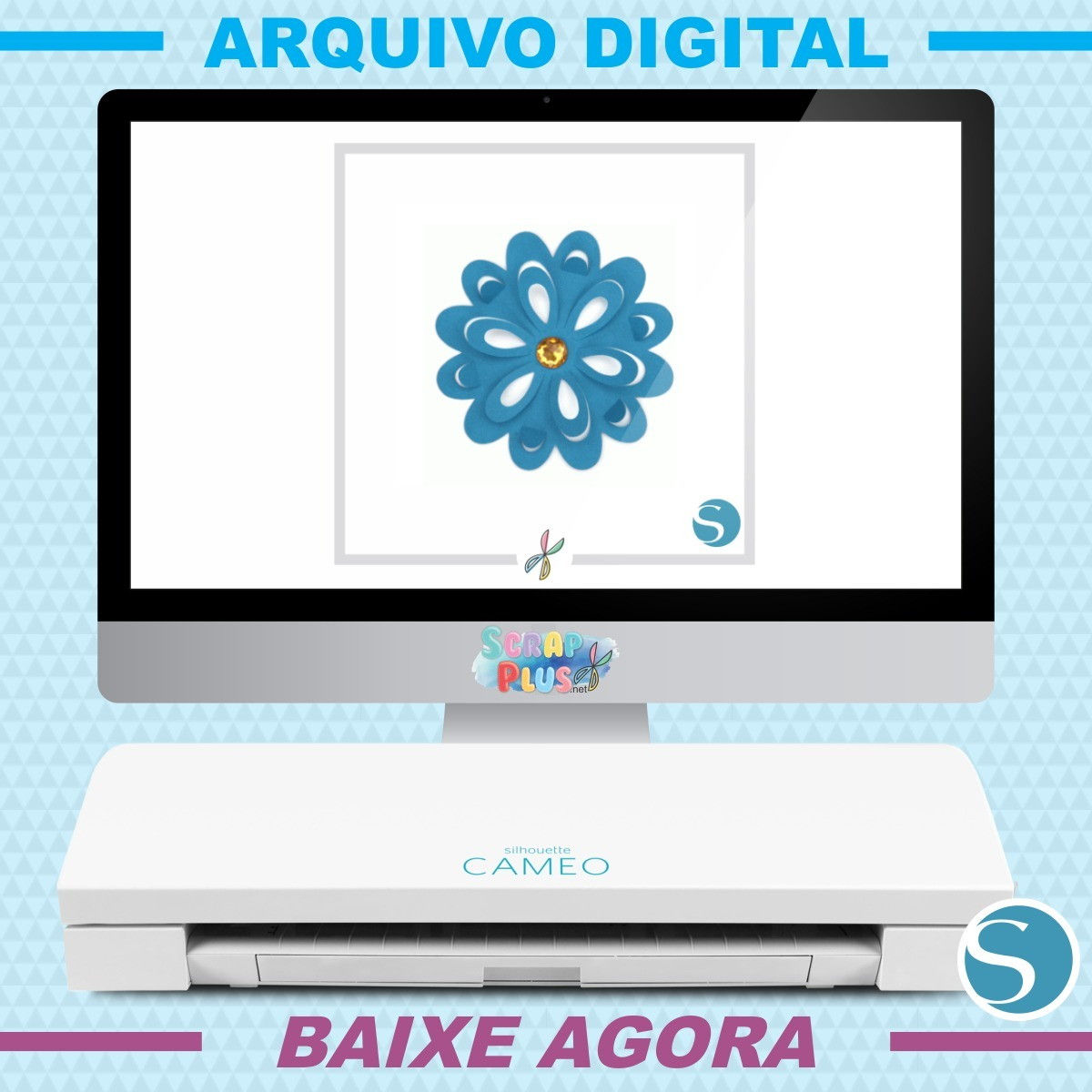 Arquivo De Corte Flor 3D Pop-up