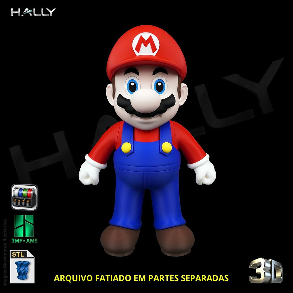 Miniaturbild: Arquivo Impressora 3D STL -  SUPER MARIO
