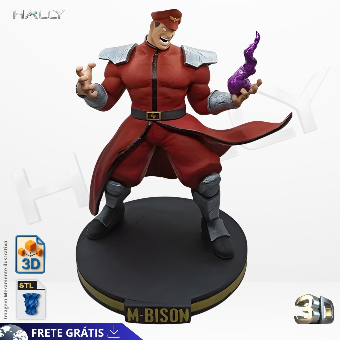 Arquivo Impressora 3D STL -  M. Bison street fighter