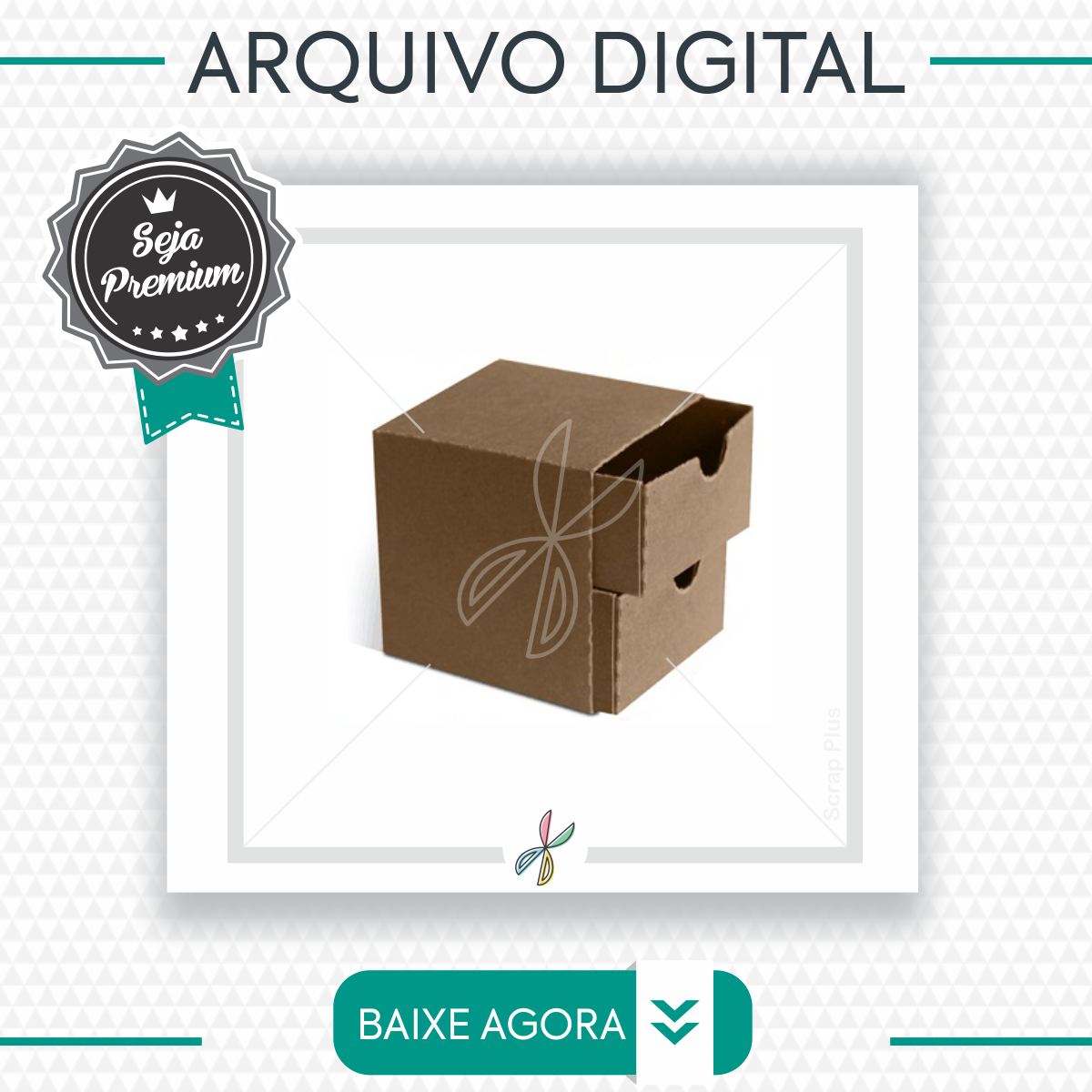 Arquivo Silhouette-caixa 2 Gavetas