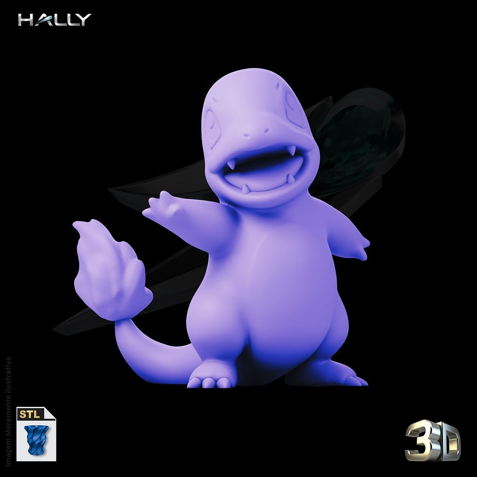 Thumbnail: Arquivo Impressora 3D STL -  Pokemon - Charmande