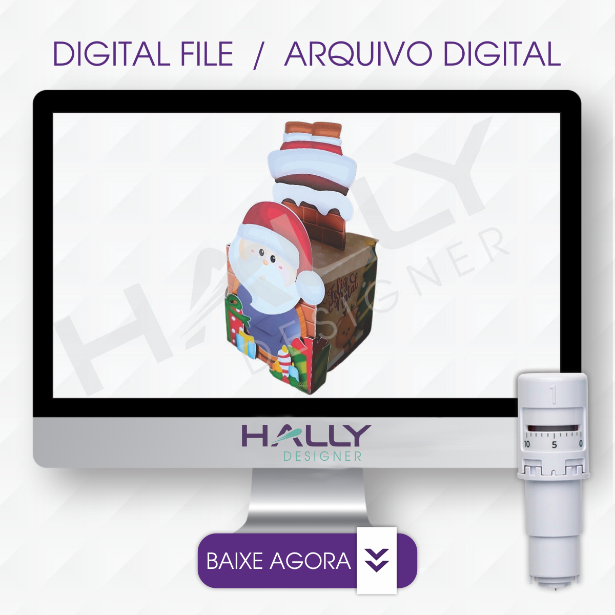 Arquivo De Corte Caixa Papai Noel Natal