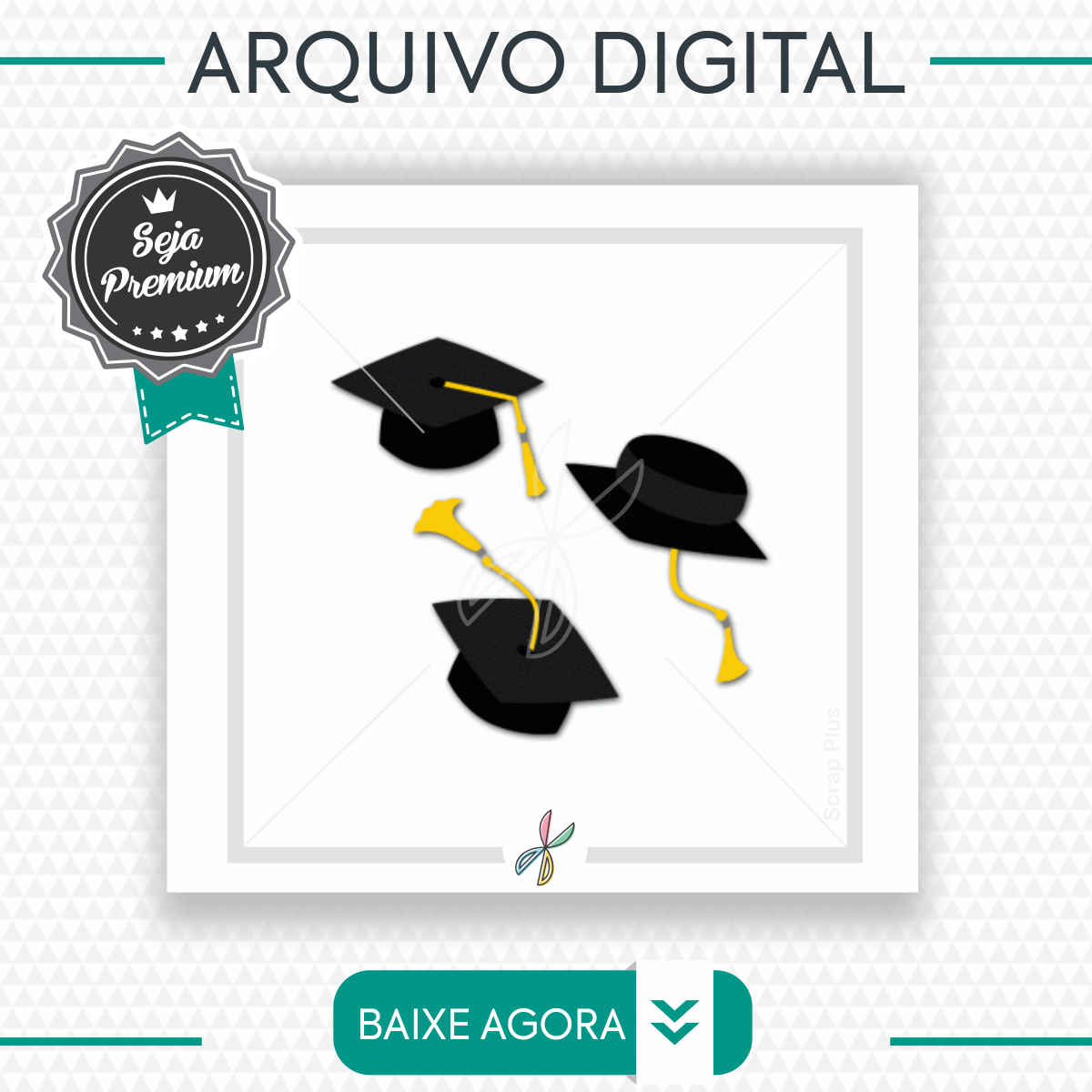 Arquivo Silhouette-caps Formaturas