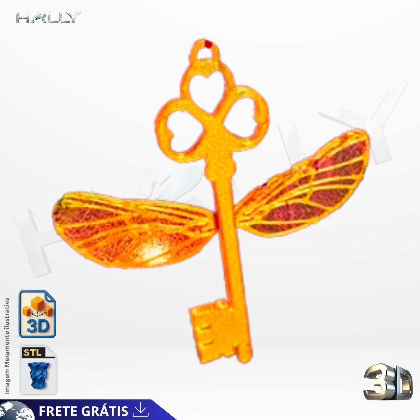 Arquivo Impressora 3D STL - key - Chave harry potter