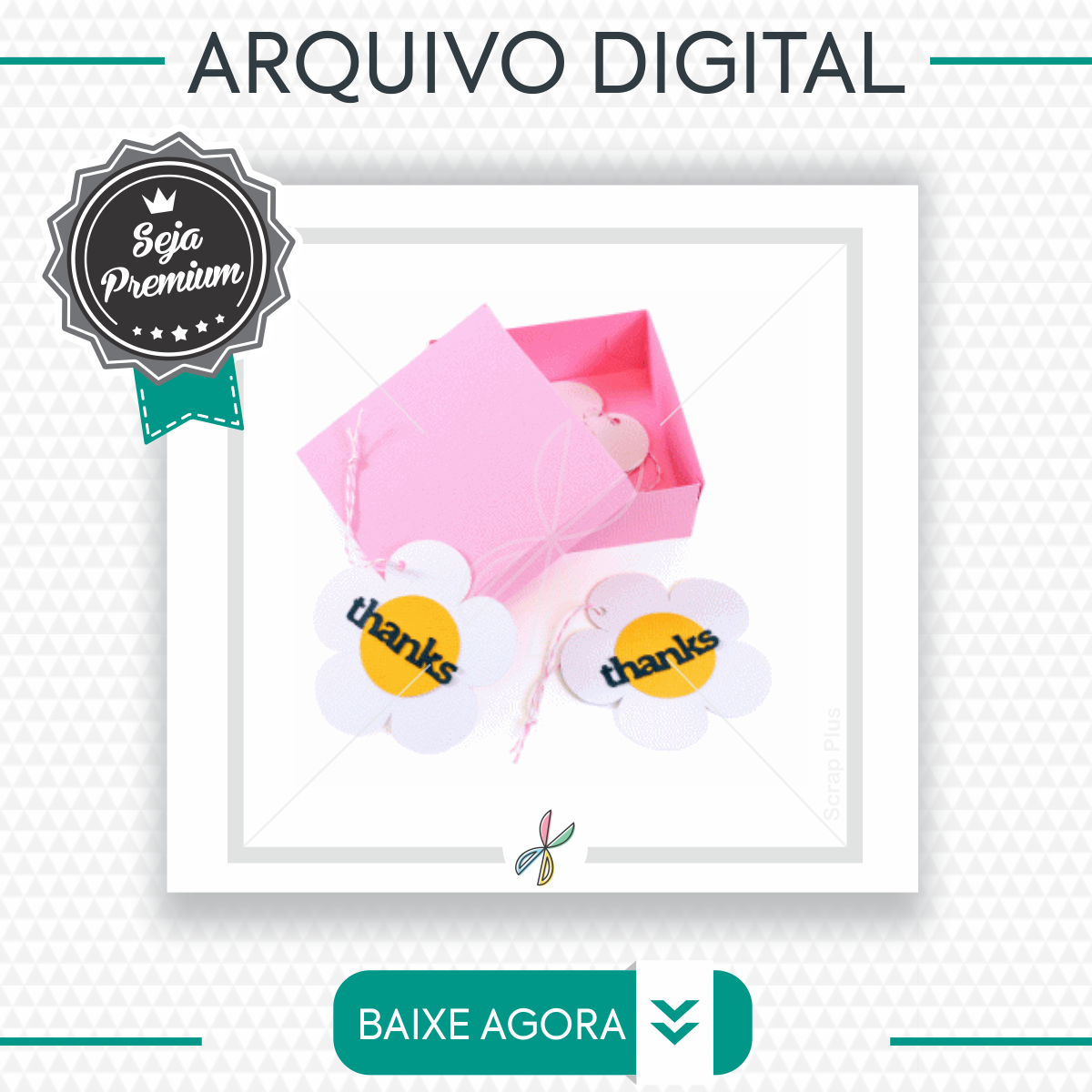 Arquivo Silhouette-caixa Presente Com Tampa