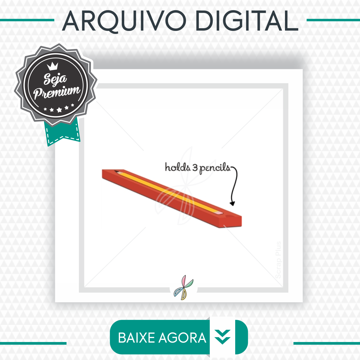 Arquivo Silhouette- Caixa Lápis